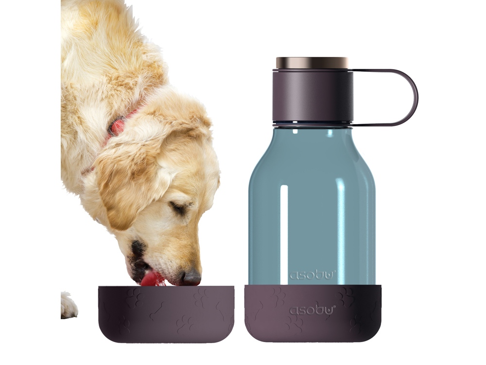 Бутылка для воды 2-в-1 Dog Bowl Bottle со съемной миской для питомцев, 1500 мл