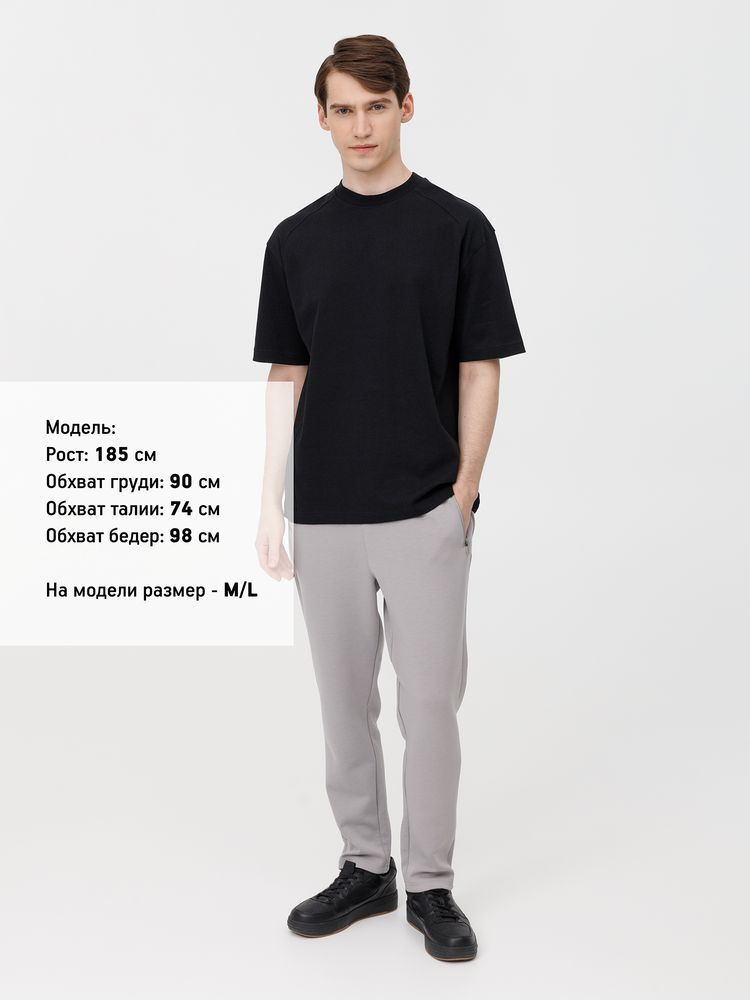 Футболка оверсайз унисекс Sideline, черная Футболка оверсайз унисекс Sideline, черная