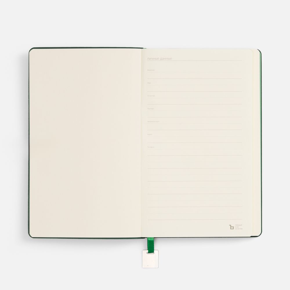 Ежедневник Shall Light, недатированный, зеленый