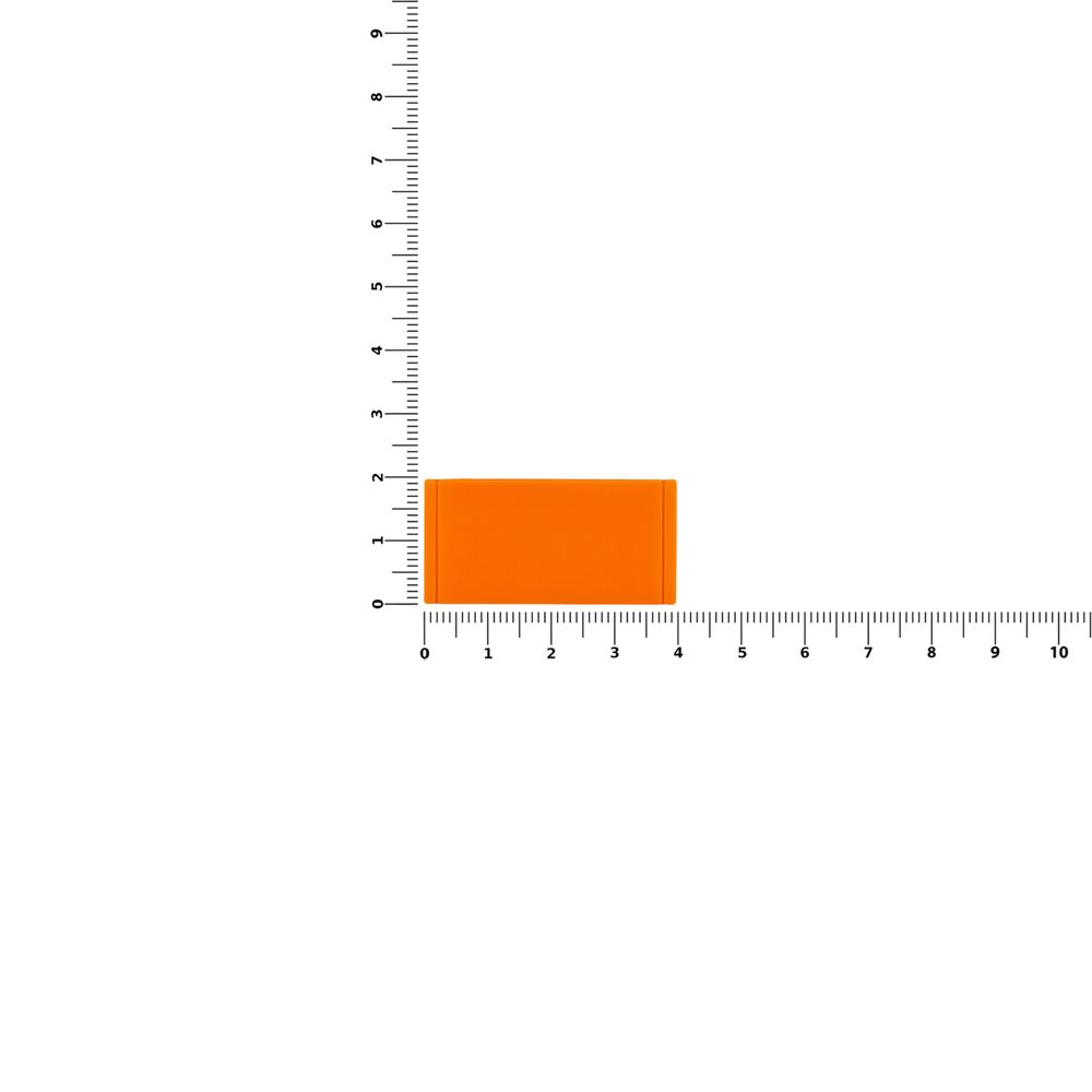 Лейбл из ПВХ Dzeta, XS, оранжевый неон