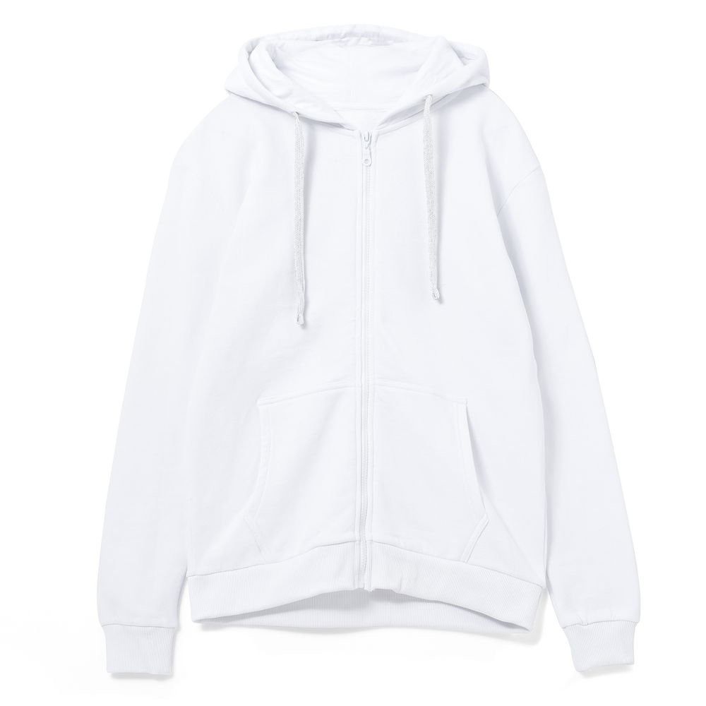 Толстовка на молнии с капюшоном Siverga 2.0, белая Толстовка на молнии с капюшоном Siverga 2.0, белая