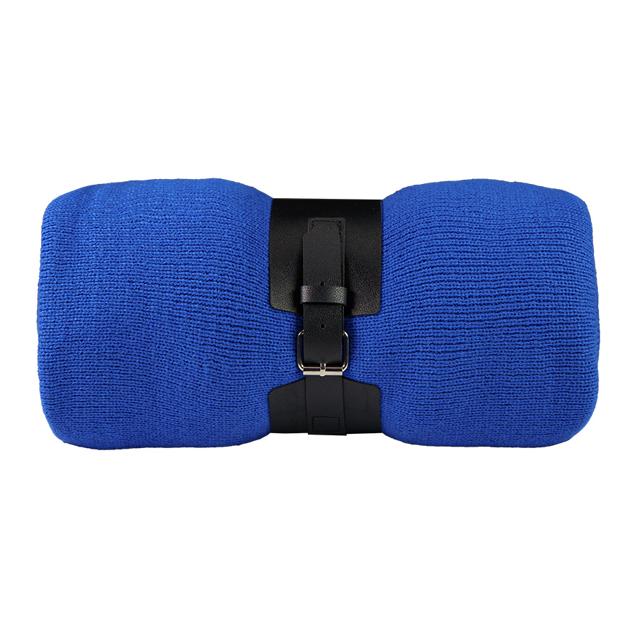 Плед  "Belt"; чёрный; 130 х 180 см; 100% акрил, с поясом