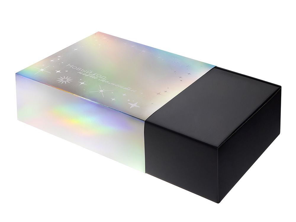 Подарочная коробка с голографическим шубером Aurora, XL