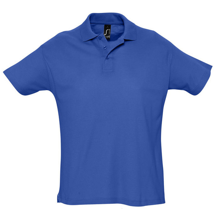Рубашка поло мужская SUMMER II, ярко-синий, L, 100% хлопок, 170 г/м2