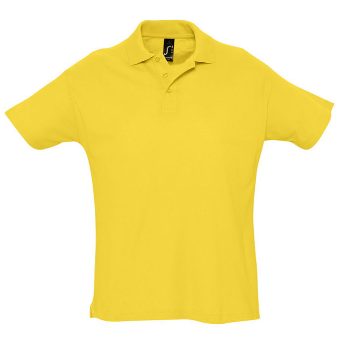 Рубашка поло мужская SUMMER II, жёлтый, L, 100% хлопок, 170 г/м2