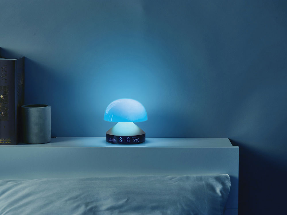 Светильник с часами и световым будильником Mina Sunrise