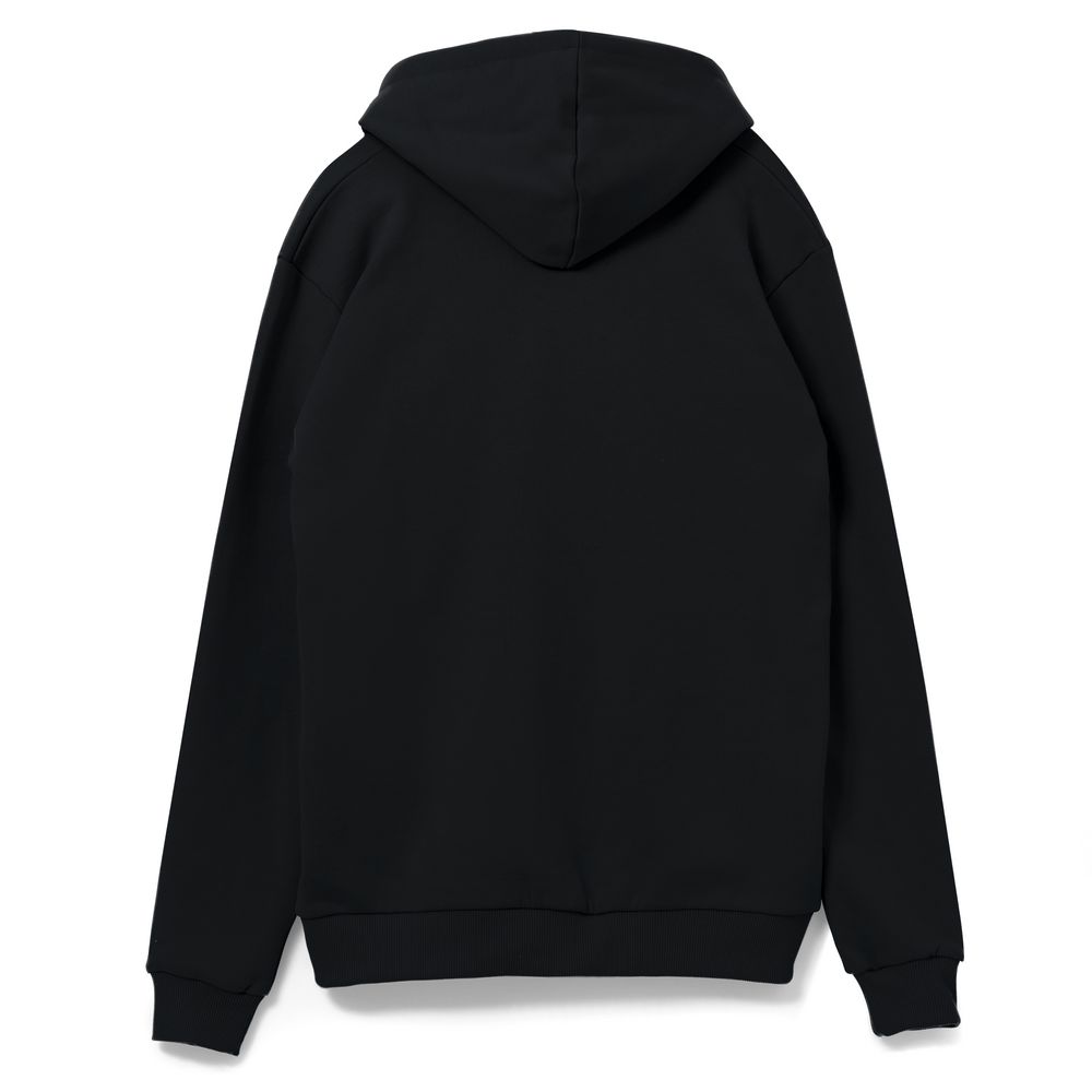 Толстовка на молнии с капюшоном Siverga 2.0, черная Толстовка на молнии с капюшоном Siverga 2.0, черная