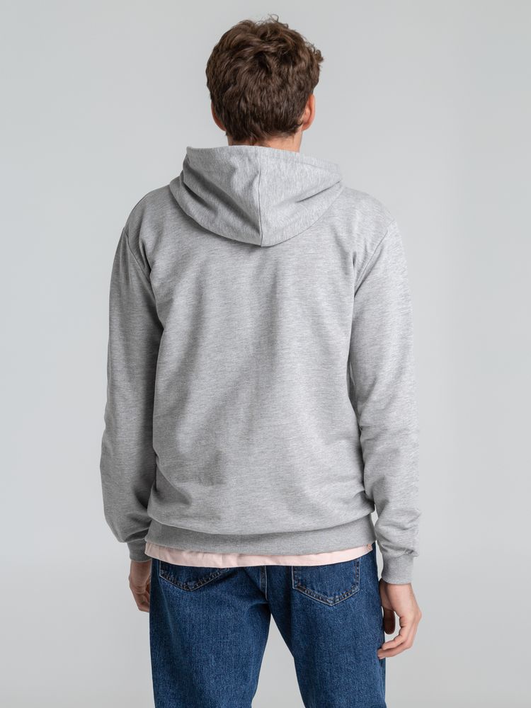 Толстовка на молнии с капюшоном Siverga 2.0, серый меланж Толстовка на молнии с капюшоном Siverga 2.0, серый меланж