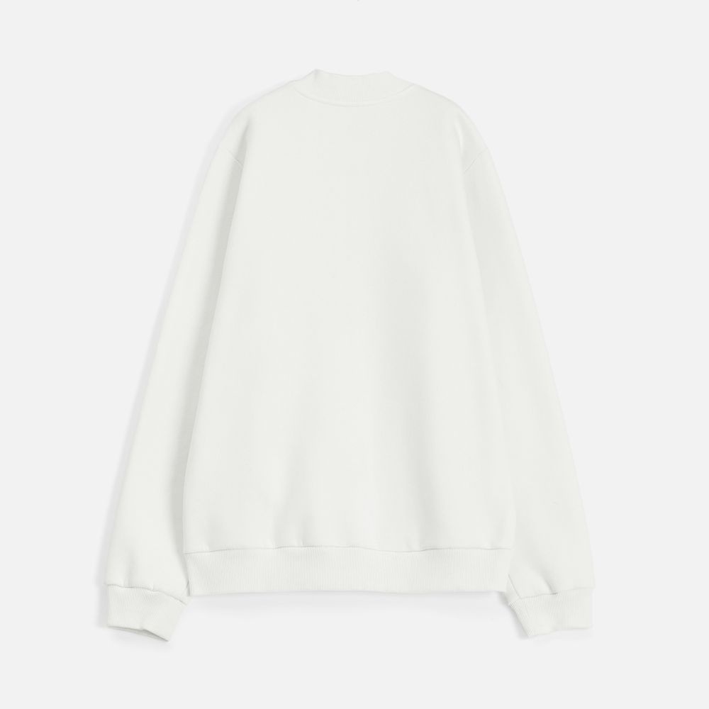 Бомбер унисекс AtmosWear, молочно-белый Бомбер унисекс AtmosWear, молочно-белый