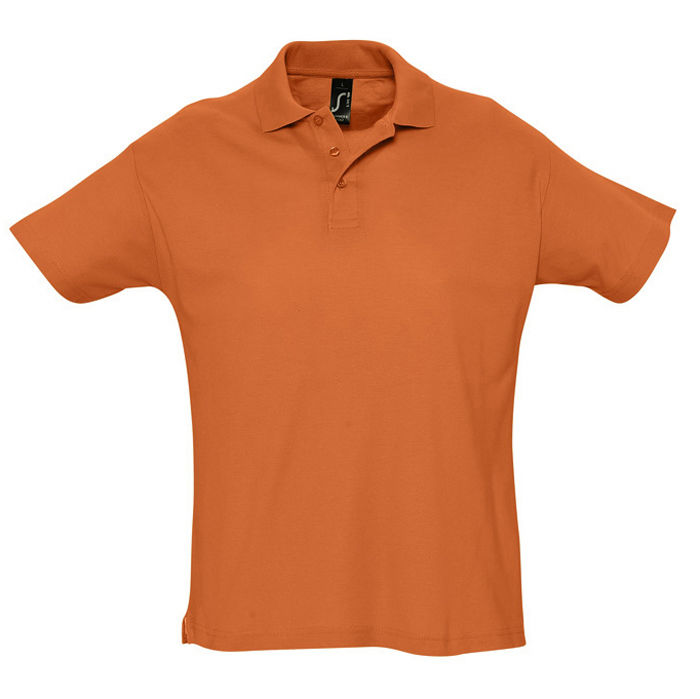 Рубашка поло мужская SUMMER II, оранжевый, 2XL, 100% хлопок, 170 г/м2
