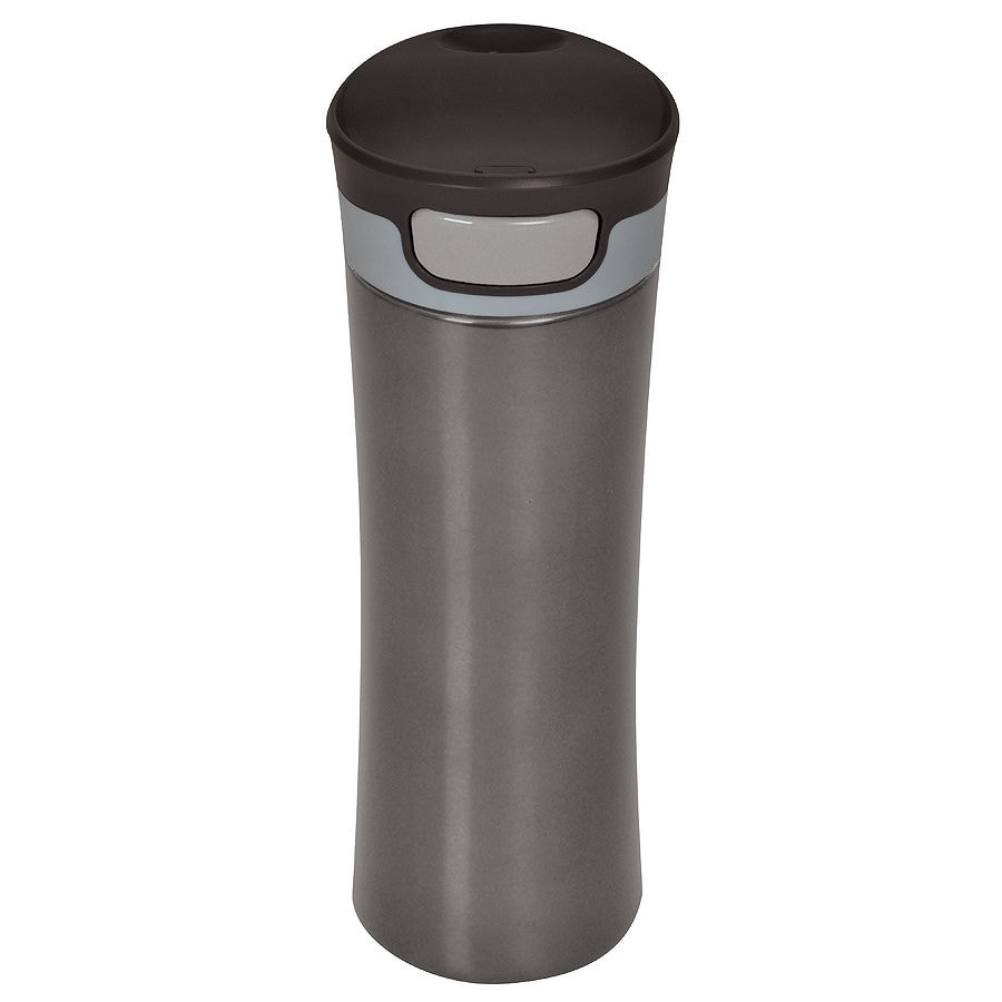 Термокружка дорожная вакуумная  DISCOVER; 450 мл; синий,  пластик, металл