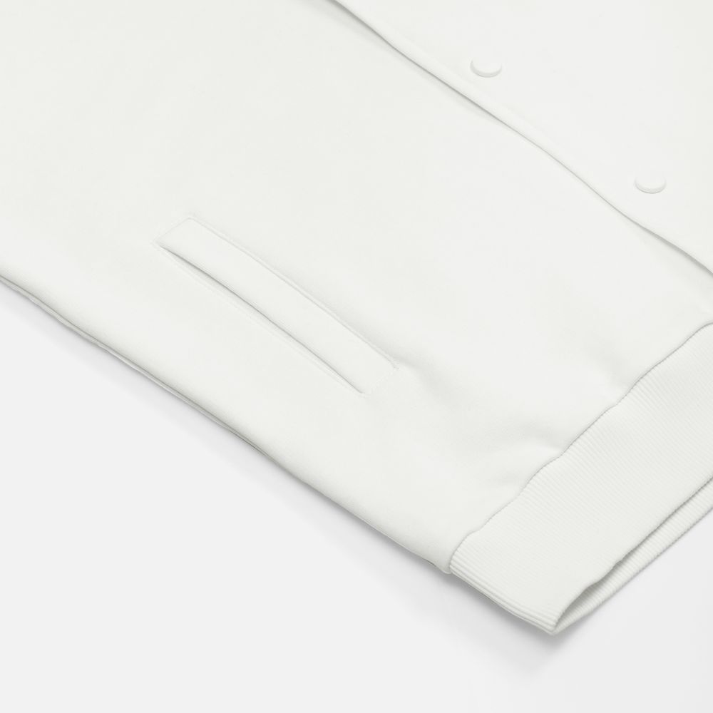 Бомбер унисекс Nuppu, молочно-белый Бомбер унисекс Nuppu, молочно-белый