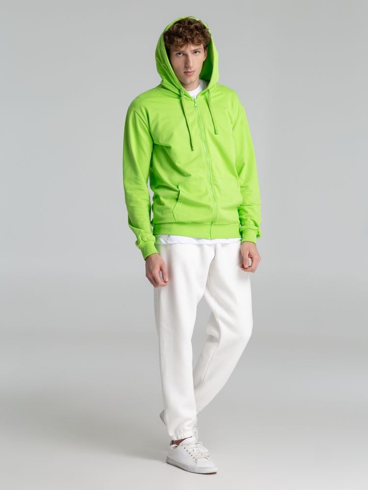 Толстовка на молнии с капюшоном Siverga 2.0, зеленое яблоко Толстовка на молнии с капюшоном Siverga 2.0, зеленое яблоко