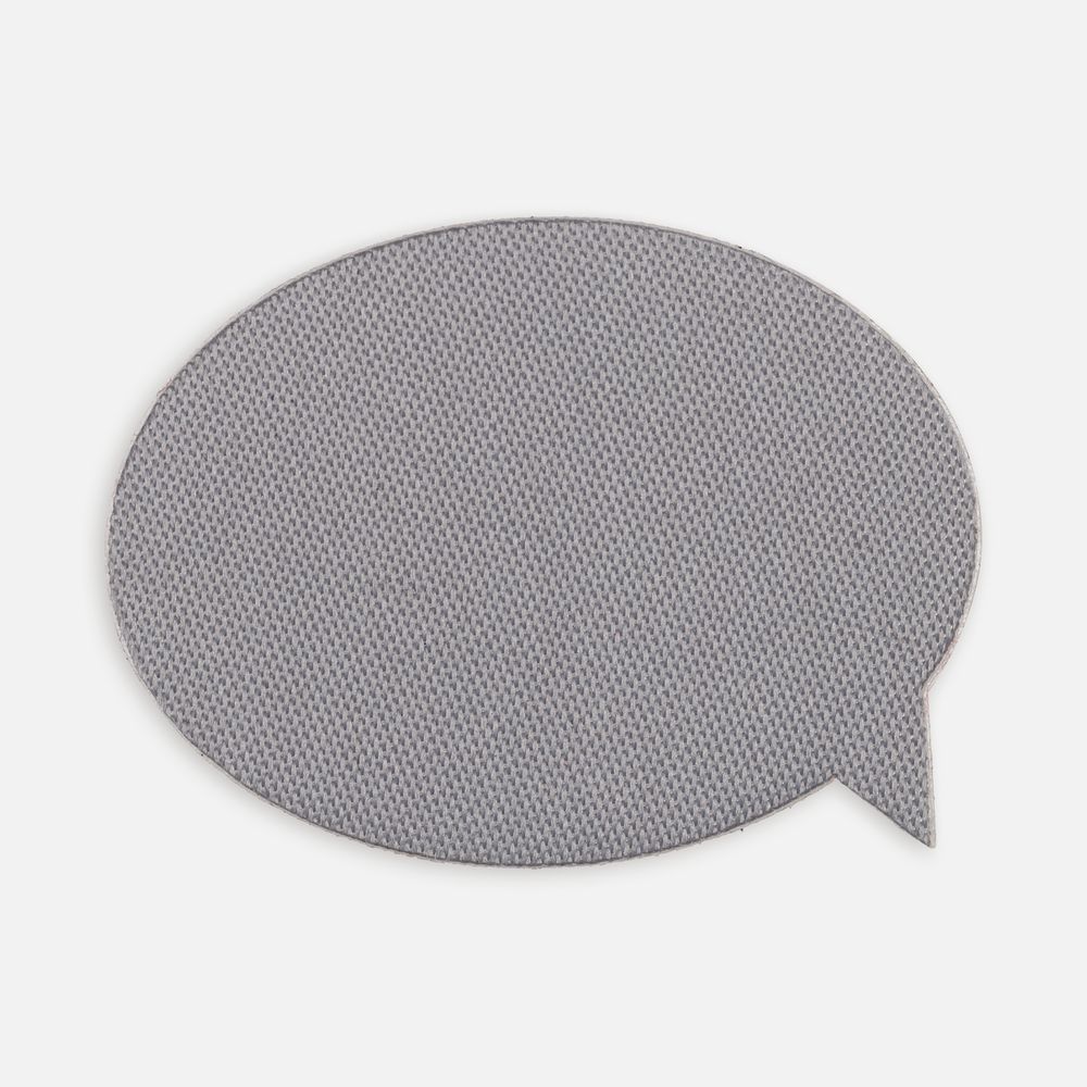 Наклейка тканевая Lunga Bubble, M, серая