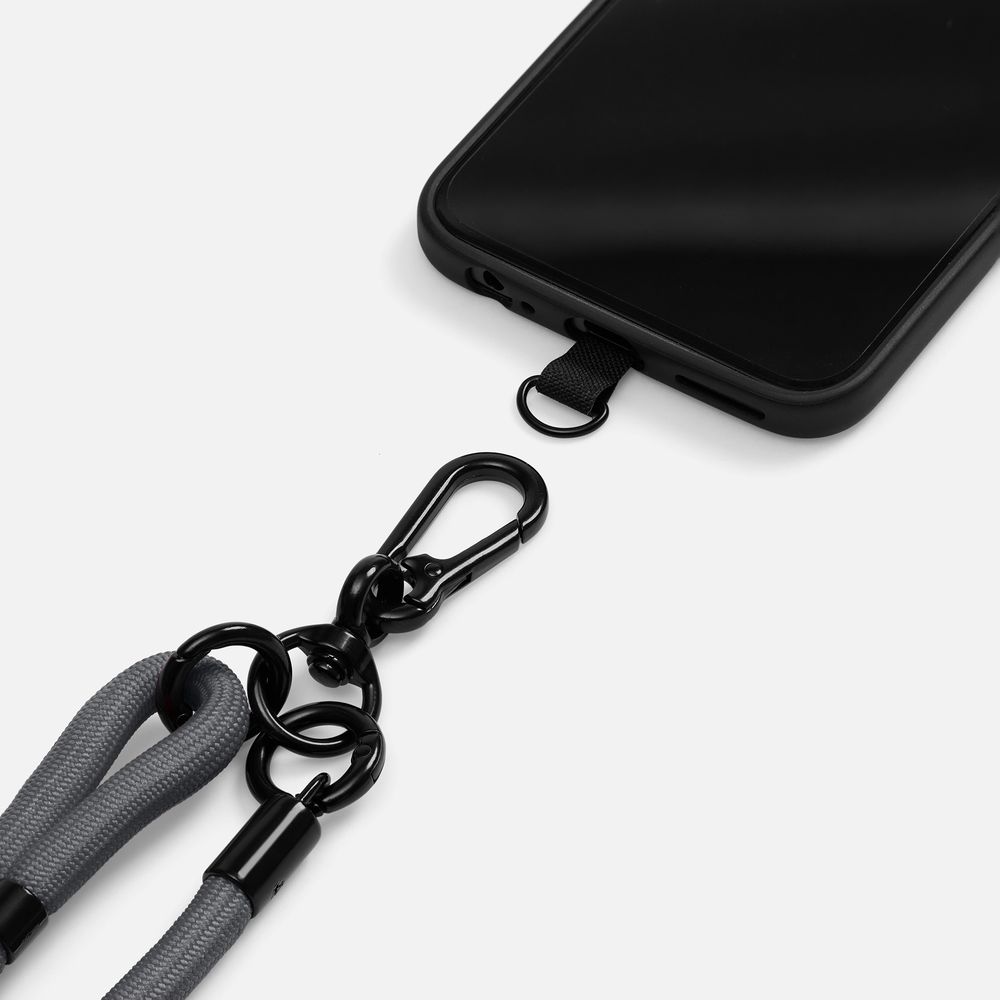 Шнурок для телефона OmniHold, серый