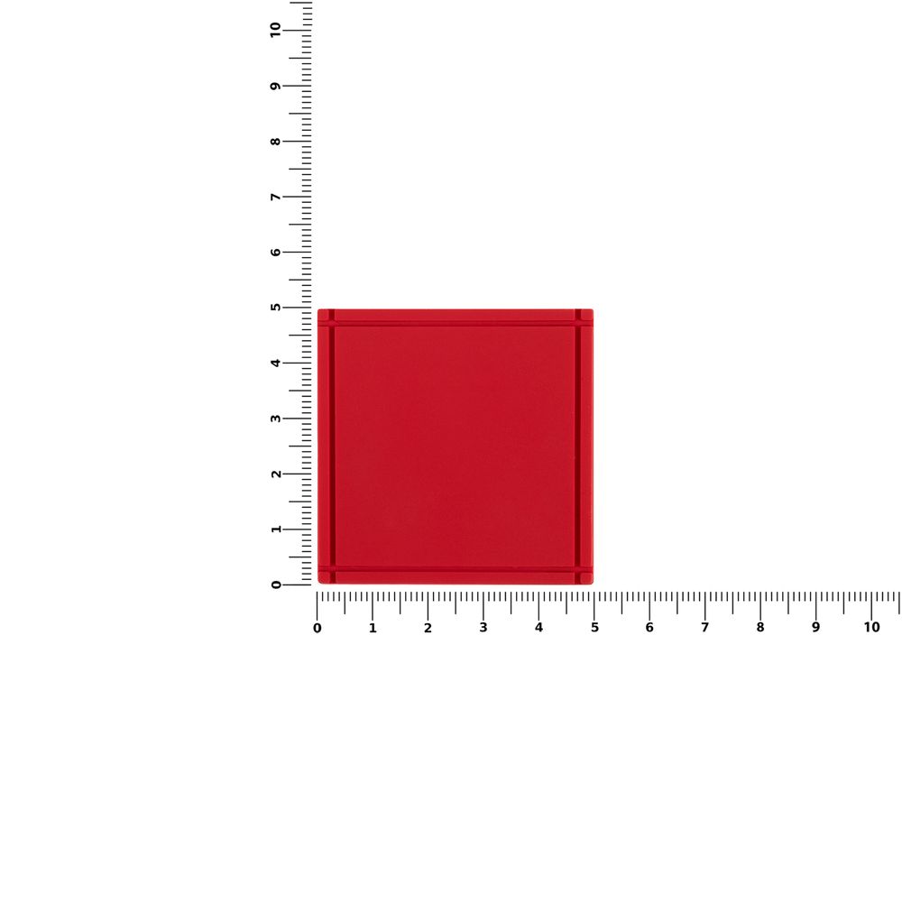 Лейбл из ПВХ Dzeta, L, красный