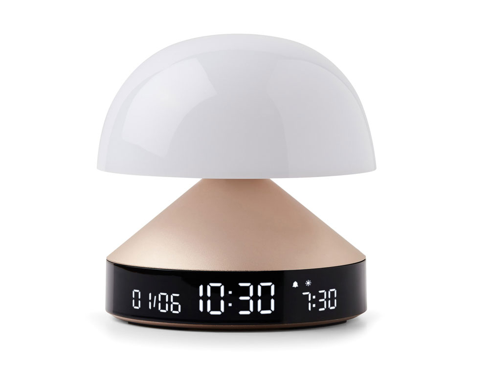 Светильник с часами и световым будильником Mina Sunrise