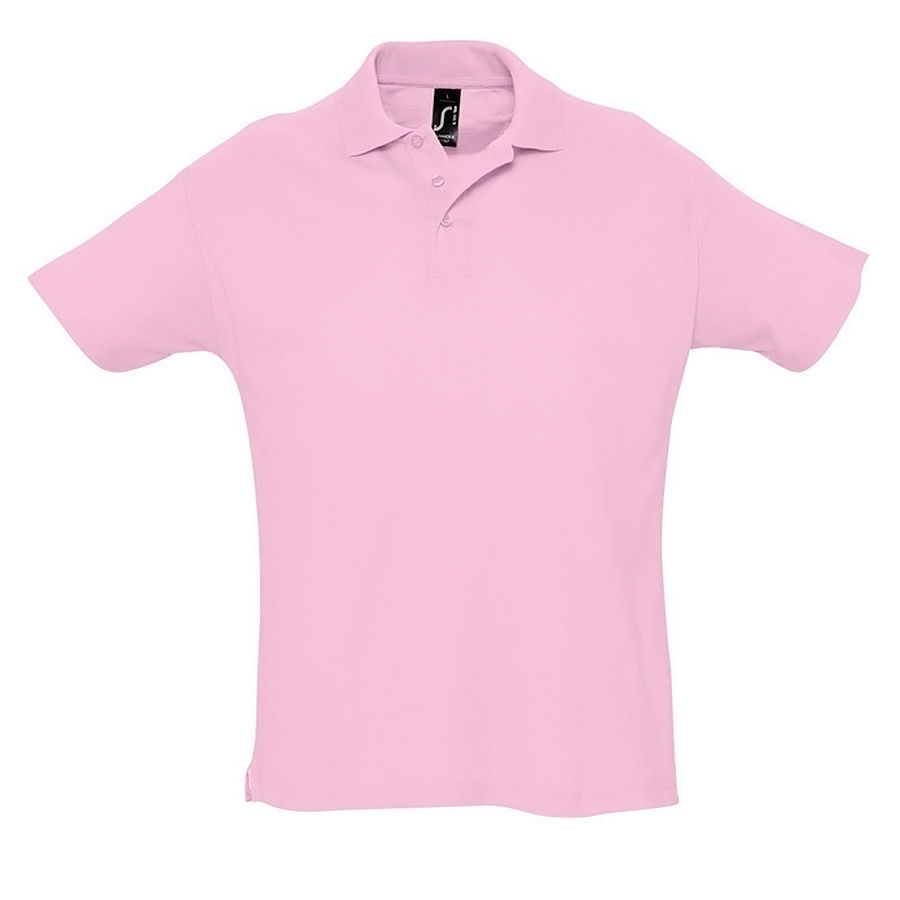 Рубашка поло мужская SUMMER II, розовый, XL, 100% хлопок, 170 г/м2