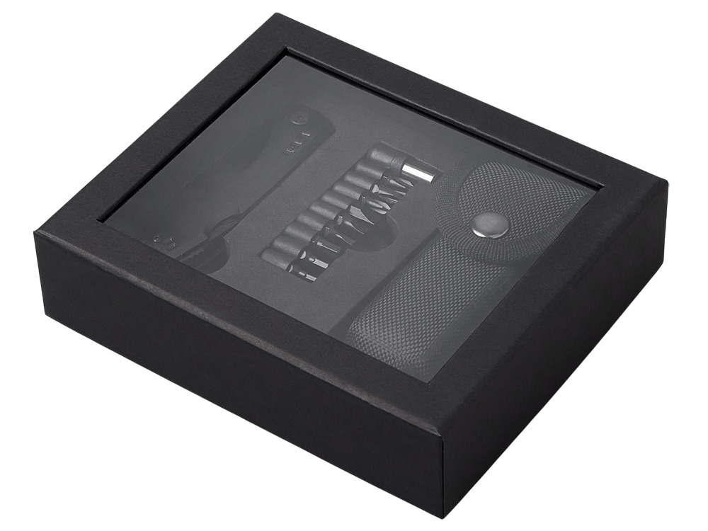 Универсальный мультитул с битами в подарочной упаковке с окном Шэйп