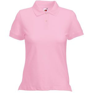 Поло "Lady-Fit Polo", светло-розовый_XL, 97% х/б, 3% эластан, 220 г/м2