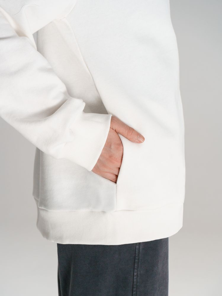 Толстовка унисекс Neofit, молочно-белая Толстовка унисекс Neofit, молочно-белая