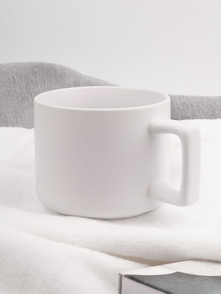 Чашка Jumbo в коробке матовая, белая