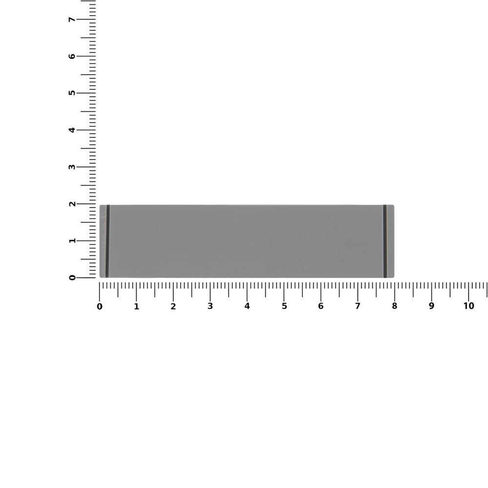 Лейбл из ПВХ Dzeta, S, серый
