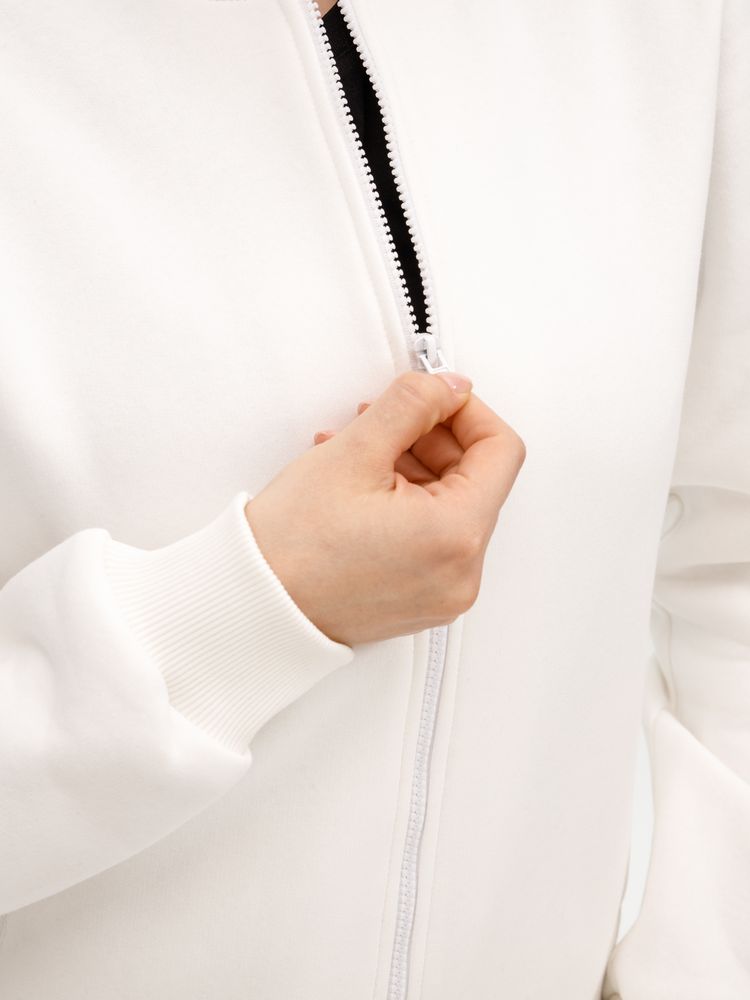 Бомбер унисекс Estado, молочно-белый Бомбер унисекс Estado, молочно-белый