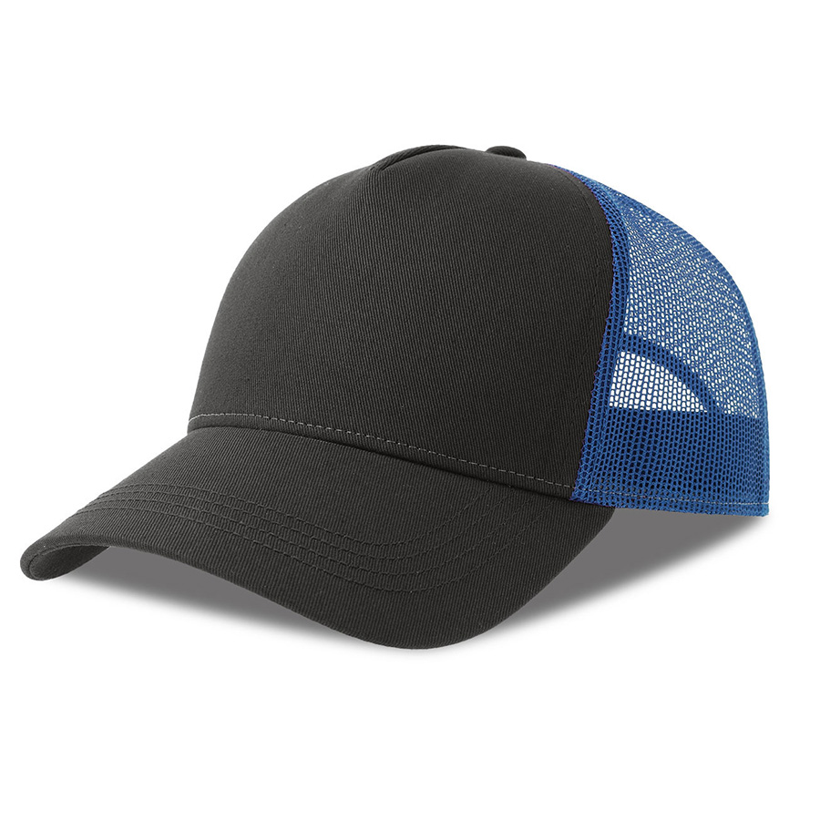 Бейсболка RAPPER COTTON-S, п. заст, 5 клин, лиловый/чёрный, 100% хлопок/100% полиэстер, 280 г/м2