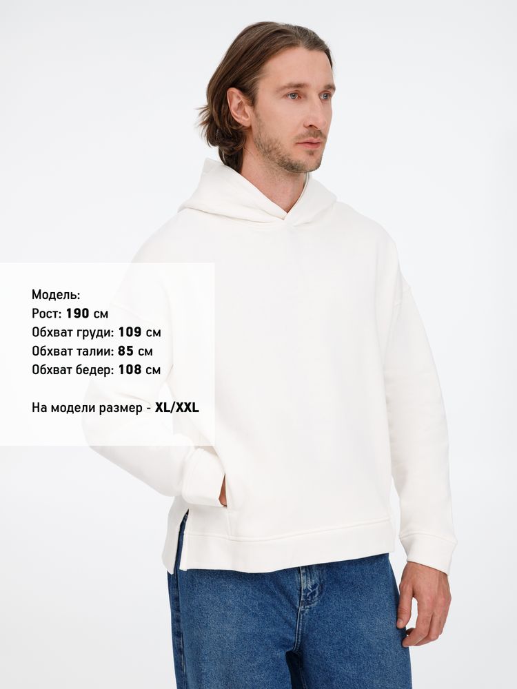 Худи оверсайз унисекс Tolla, молочное