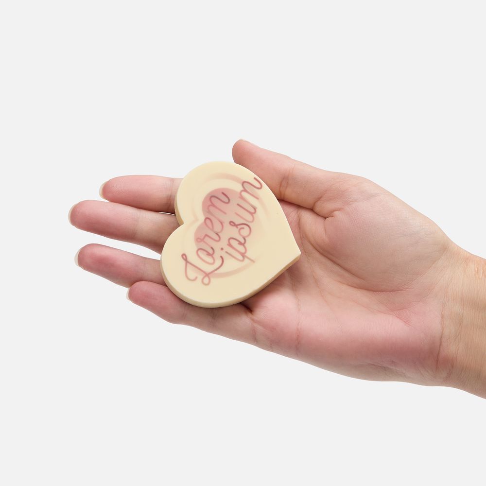 Печенье Dream White в белом шоколаде, сердце