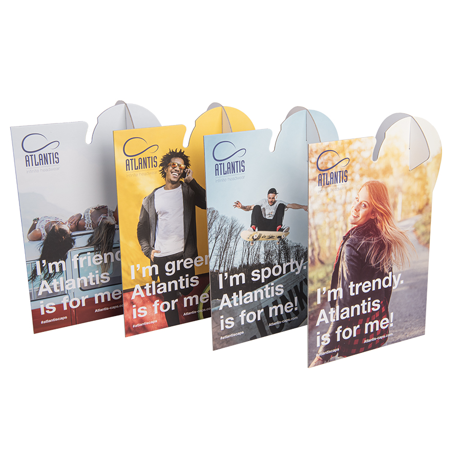 Комплект картонных настольных карточек_ATLANTIS CARTON DESK DISPLAYS KIT