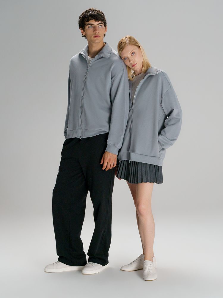 Толстовка унисекс Neofit, светло-серая Толстовка унисекс Neofit, светло-серая