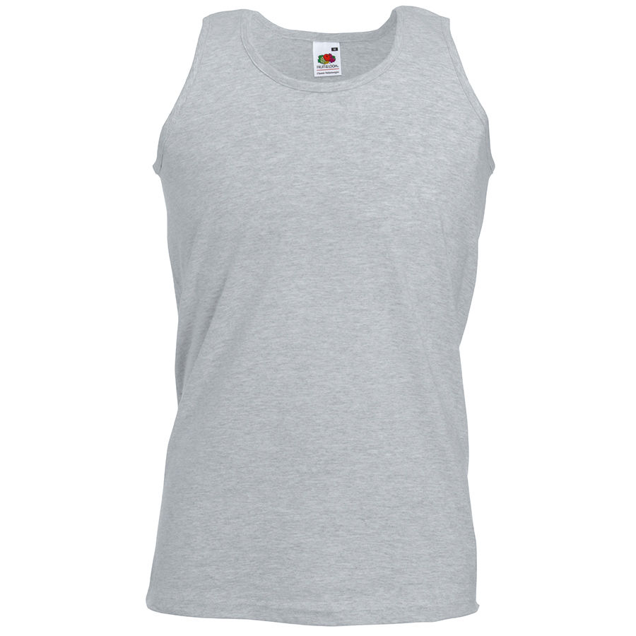 Майка мужская "Athletic Vest", серый_M, 100% х/б, 160 г/м2