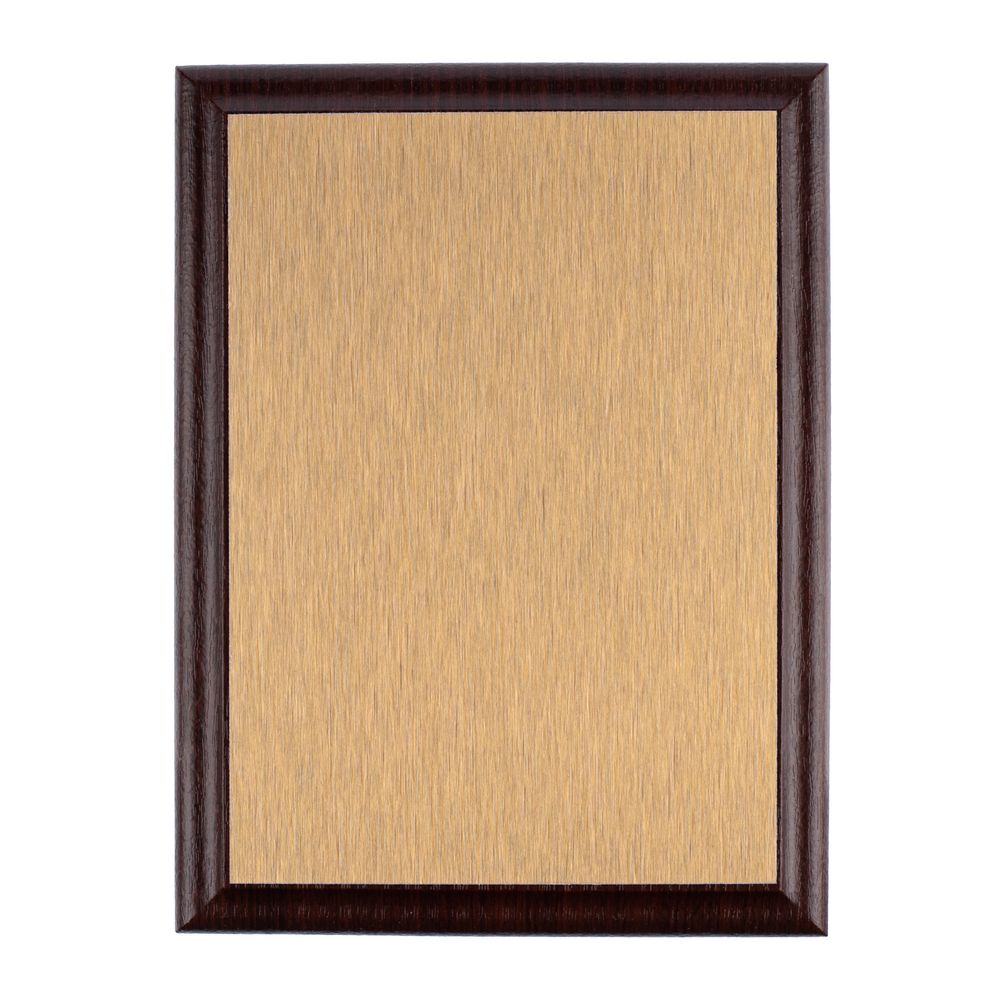 Плакетка Plaque, малая, вишня с золотистой пластиной Плакетка Plaque, малая, вишня с золотистой пластиной