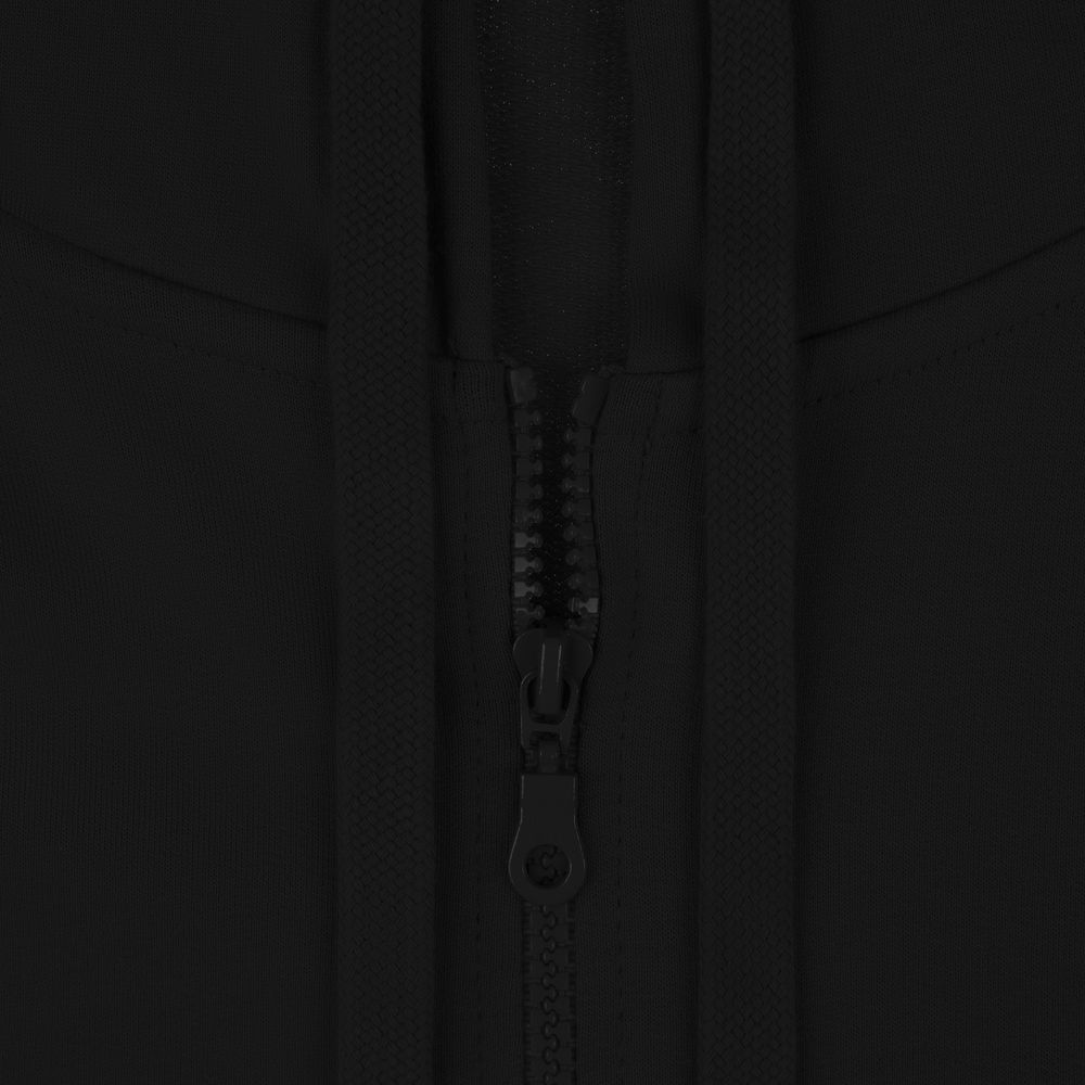 Толстовка на молнии с капюшоном Siverga 2.0, черная Толстовка на молнии с капюшоном Siverga 2.0, черная