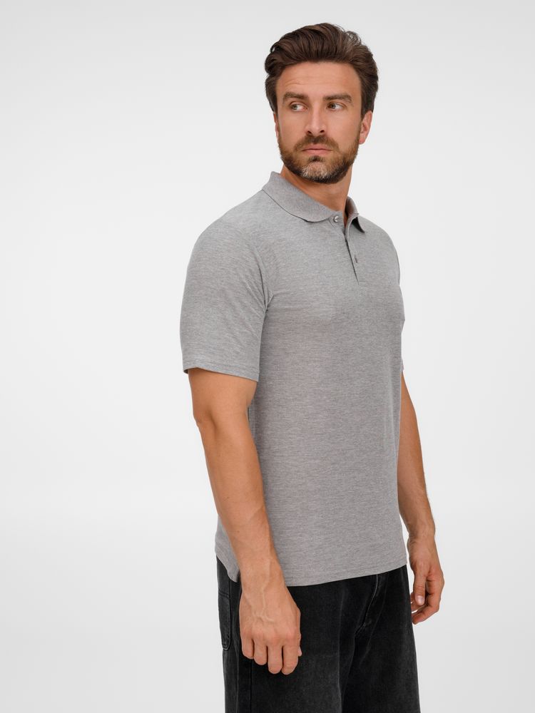 Рубашка поло унисекс Tervise, серый меланж