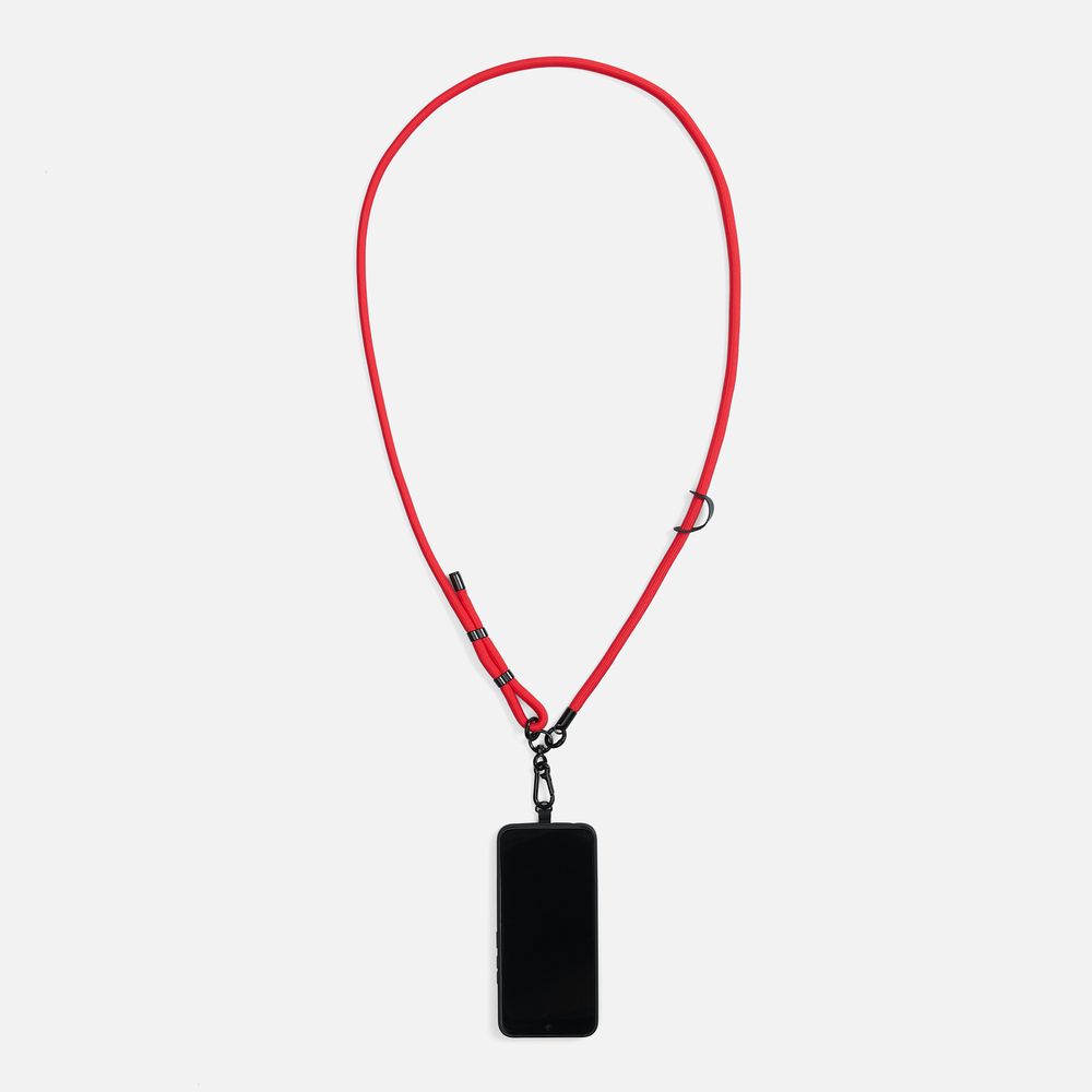 Шнурок для телефона OmniHold, красный