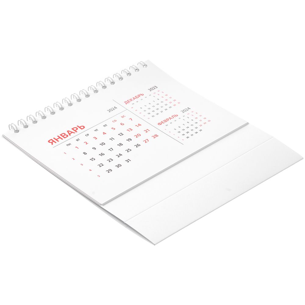 Календарь настольный Datio 2024, белый