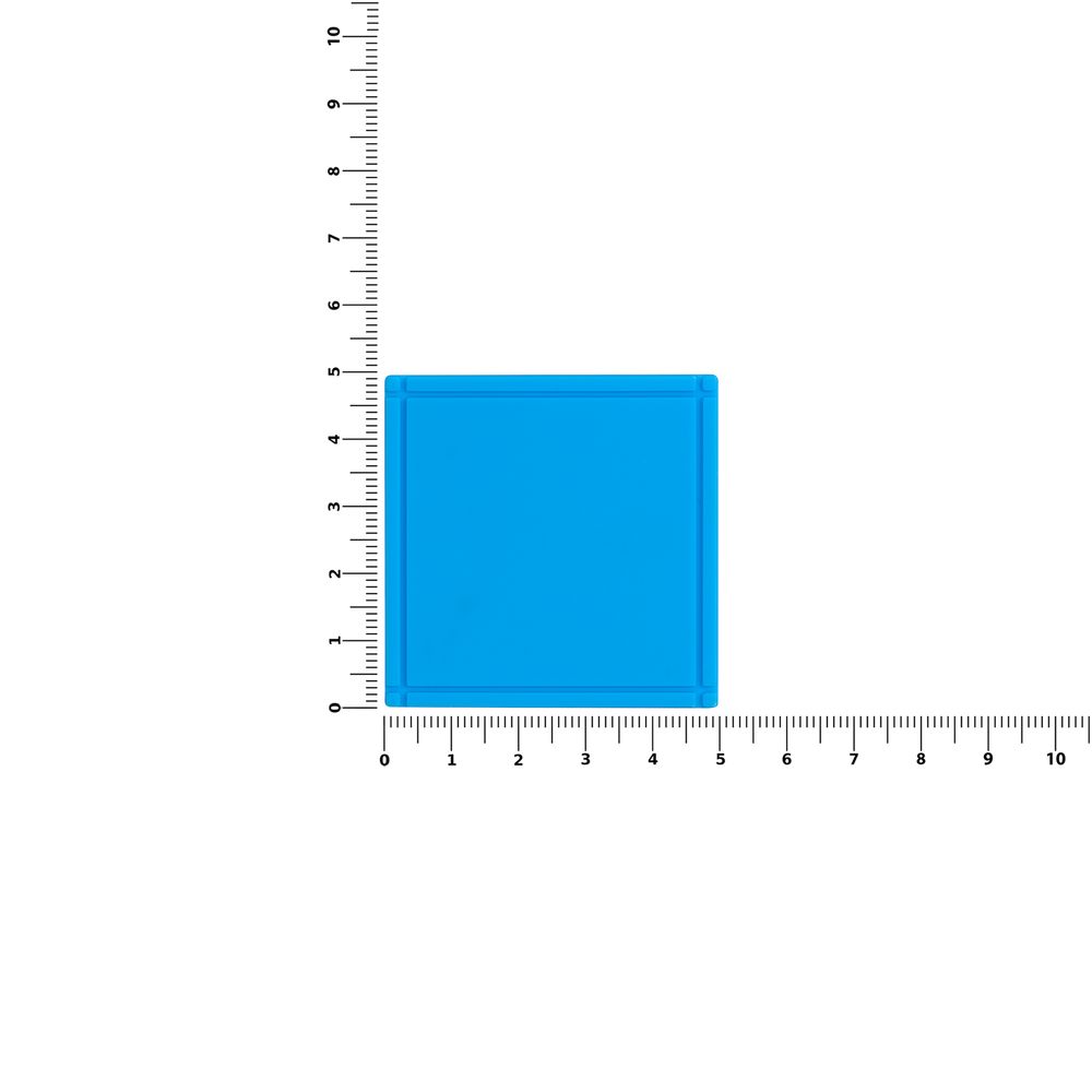 Лейбл из ПВХ Dzeta, L, голубой