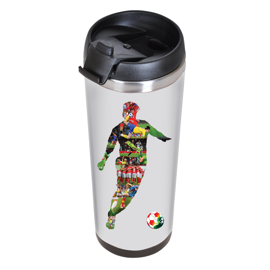 Термокружка  "IDEA";  420 мл;  нержавеющая сталь/пластик