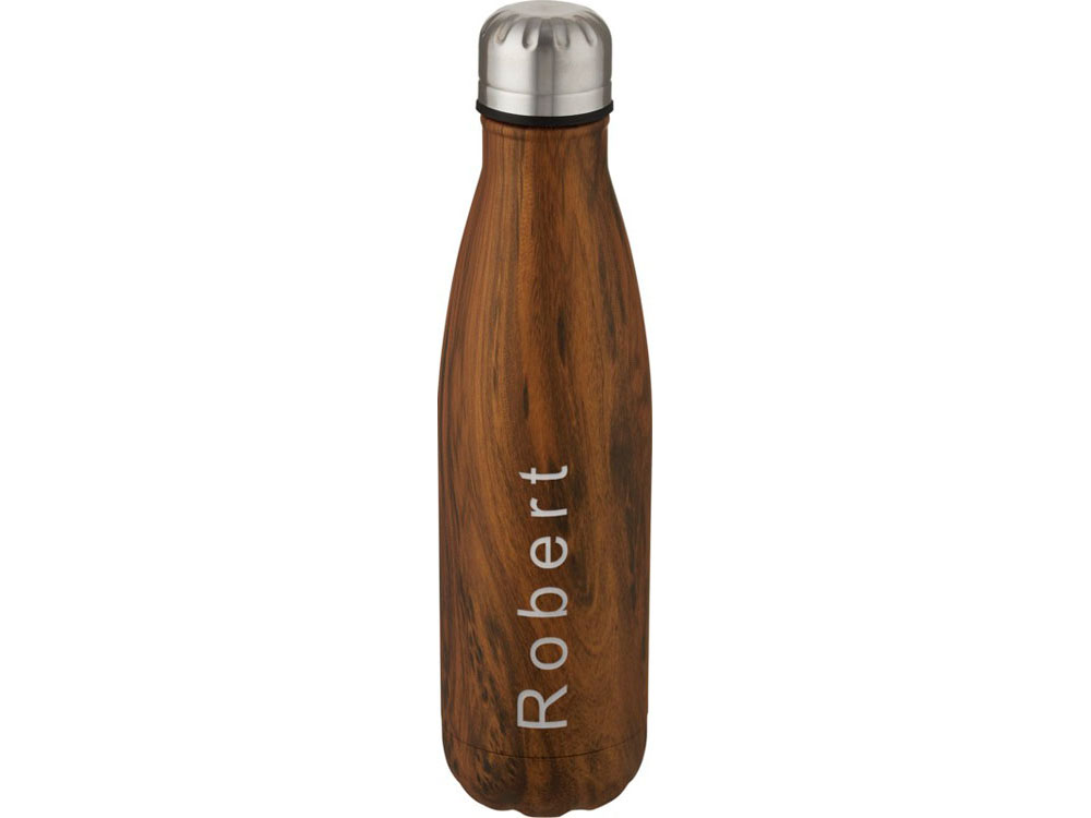 Бутылка Cove с вакуумной изоляцией и деревянным принтом