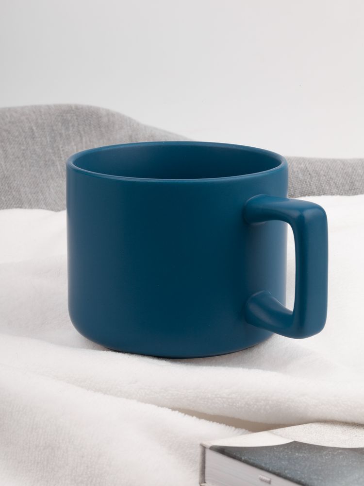 Чашка Jumbo в коробке матовая, морская волна