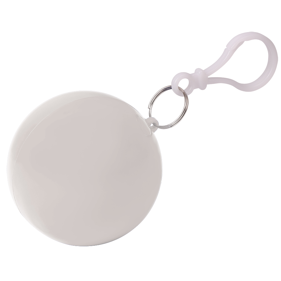 Дождевик "Promo"; белый; универсальный размер, D=6,3 см; полиэтилен, пластик