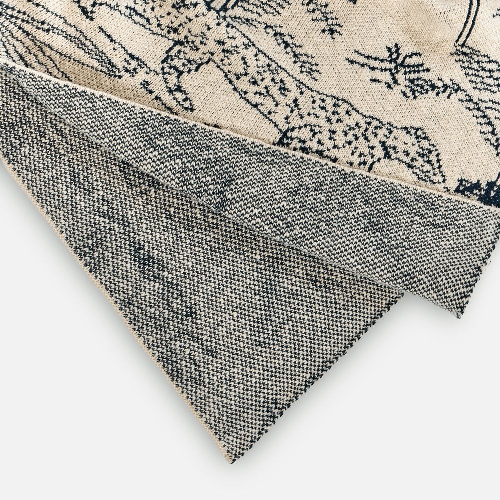 Плед Savanna, белый с синим Плед Savanna, белый с синим