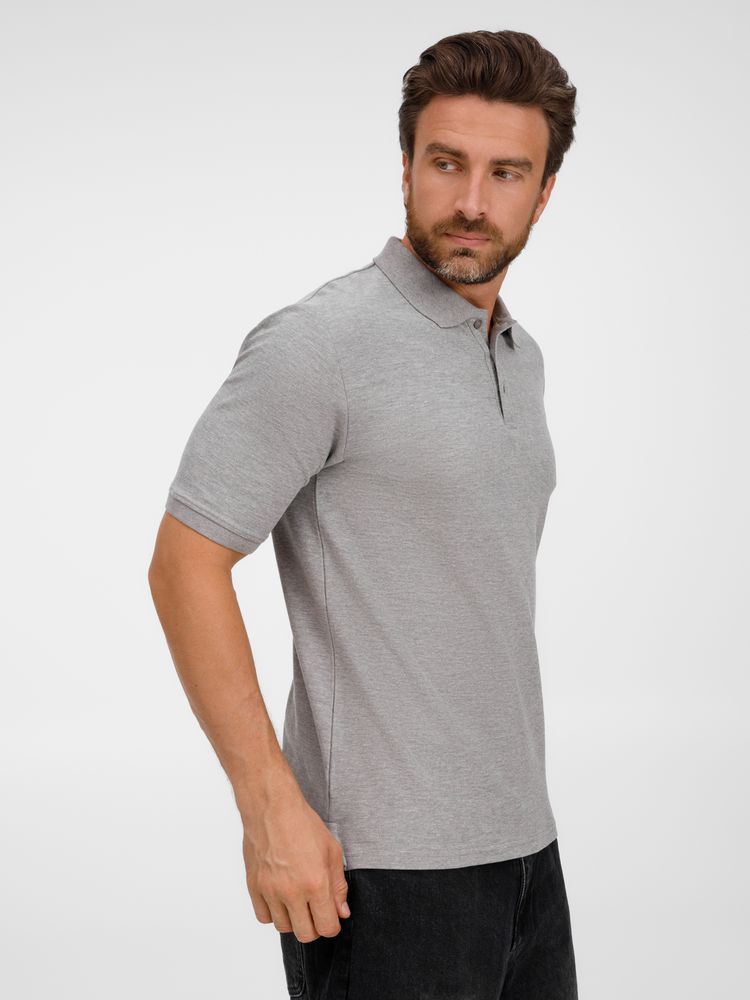 Рубашка поло унисекс Upswing, серый меланж