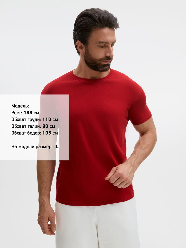 Футболка унисекс Regent 150, вишнево-красная