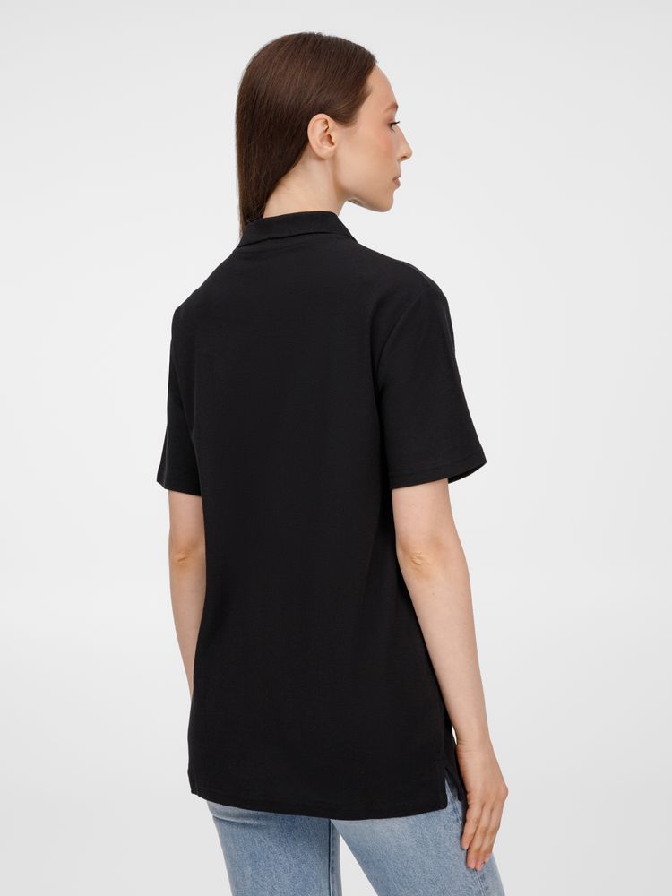 Рубашка поло унисекс Tervise, черная