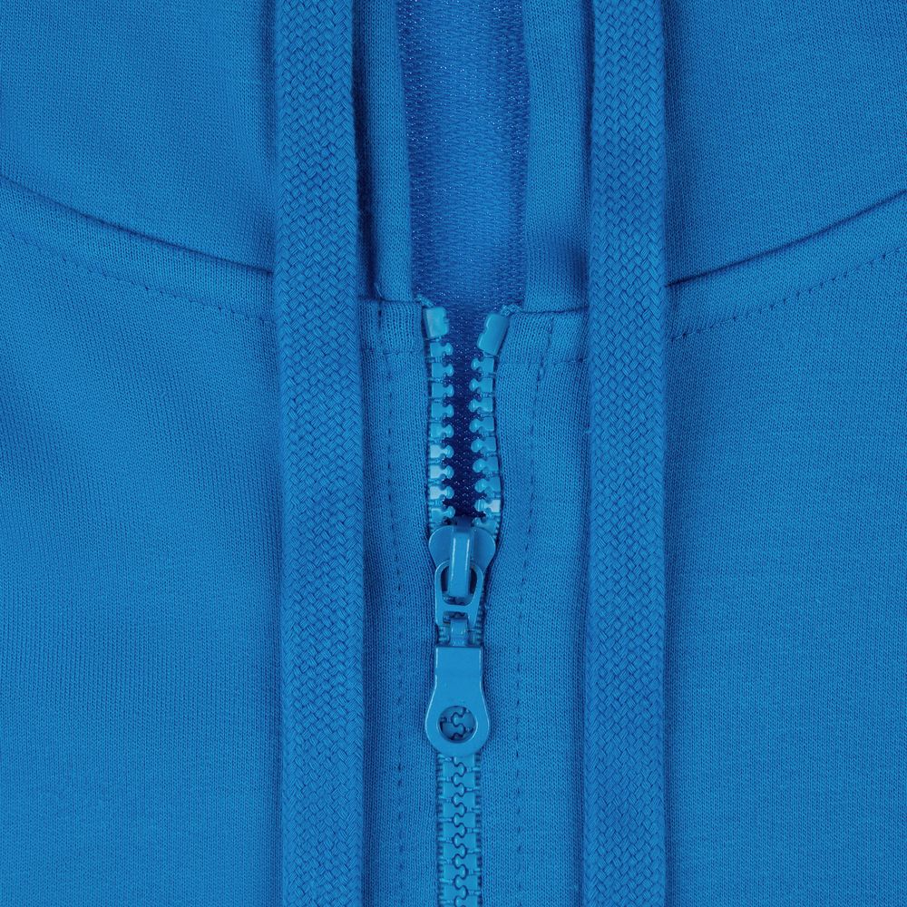 Толстовка на молнии с капюшоном Siverga 2.0, бирюзовая Толстовка на молнии с капюшоном Siverga 2.0, бирюзовая