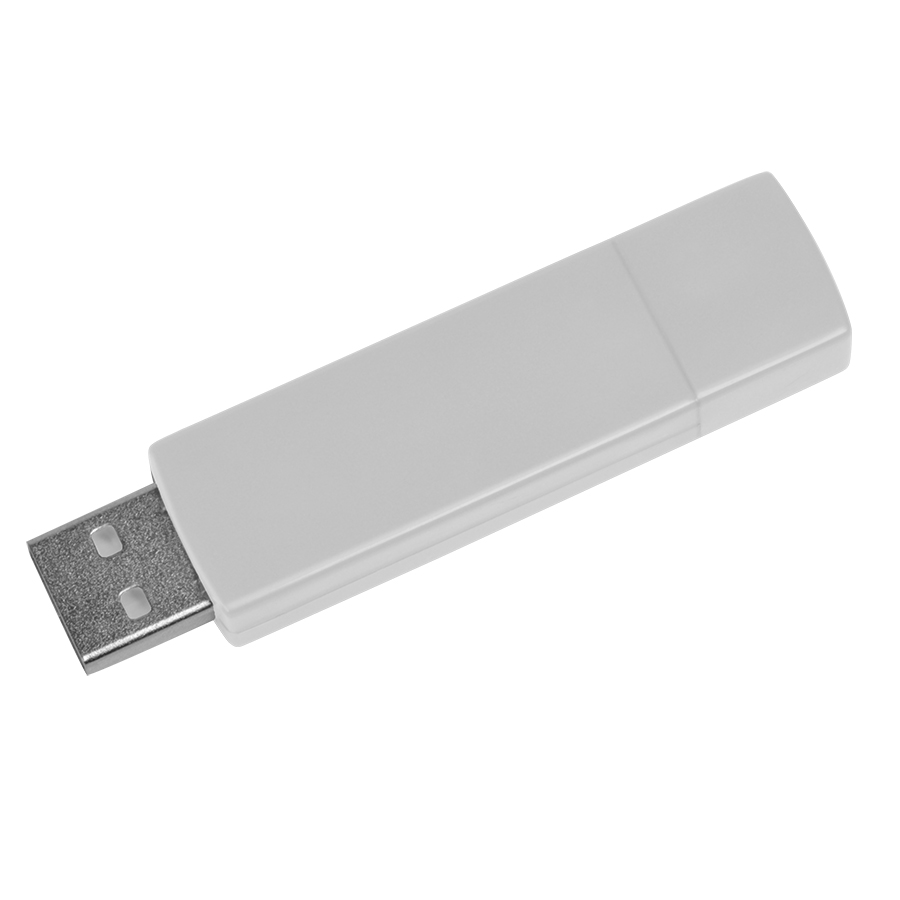 USB flash-карта "Twist" (8Гб),белая, 6х1,7х1см,пластик